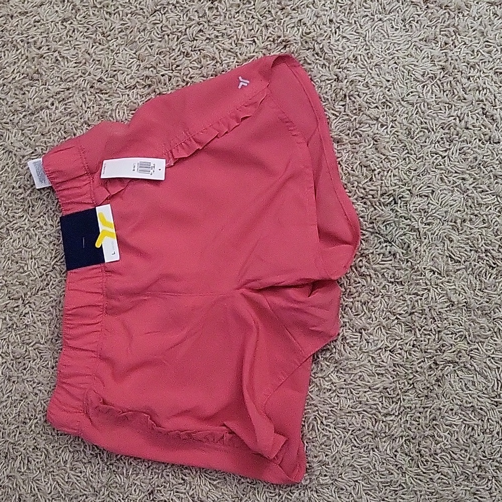 Pink gym shorts